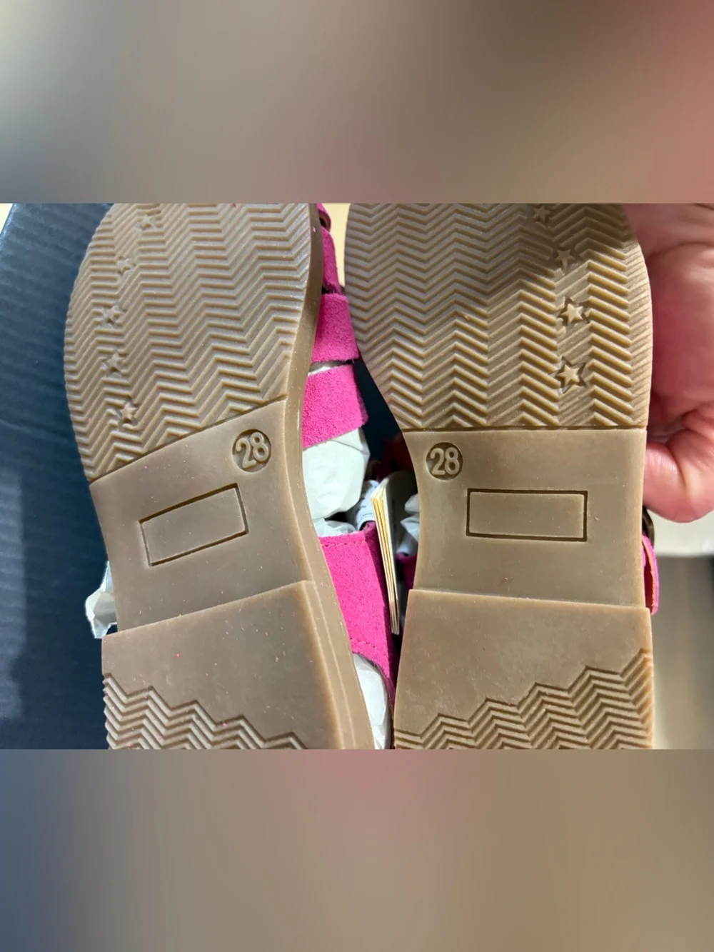 Kids Suede Fisherman Sandals in Bright Pink - Picture 5 of 7